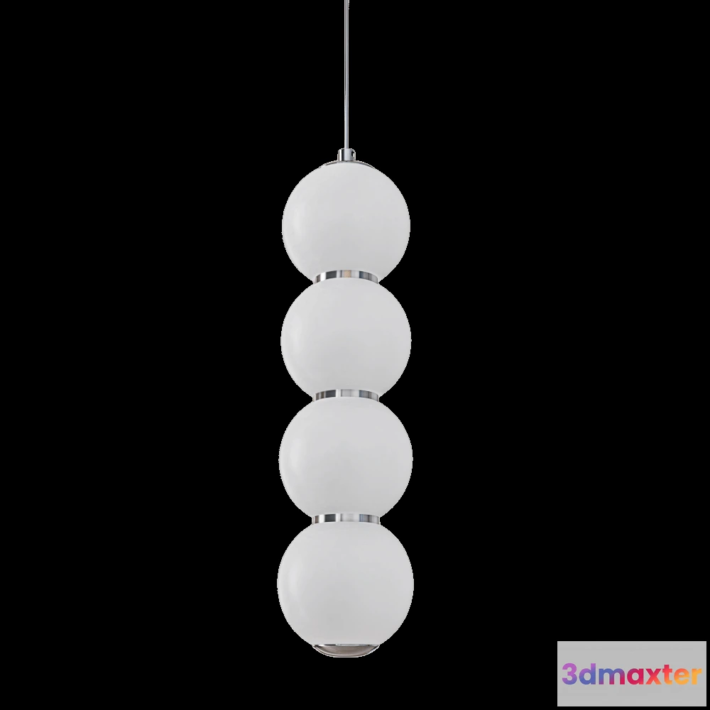 1647990 - CRYSTAL LUX - Pendant lamp Desi SP4 ChromeWhite 3D Max