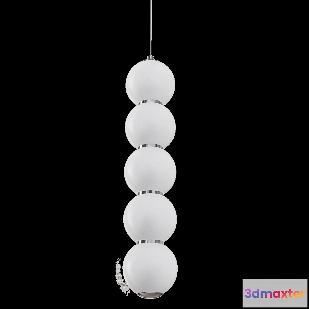 1647996 - CRYSTAL LUX - Pendant lamp Desi SP5 ChromeWhite 3D Max