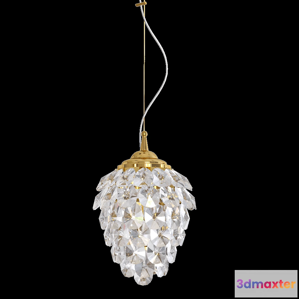 1648030 - CRYSTAL LUX - Pendant lamp Charme SP1+1 lED 3 3D Max