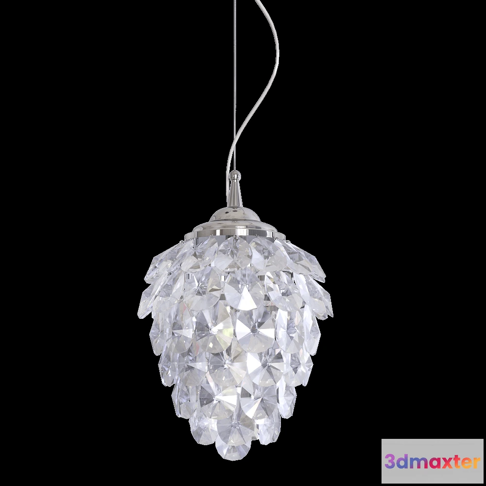 1648032 - CRYSTAL LUX - Pendant lamp Charme SP1+1 lED 1 3D Max