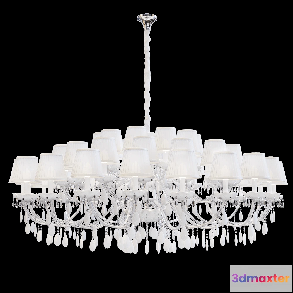 1648034 - CRYSTAL LUX - Pendant chandelier Blanca SP45 3D Max