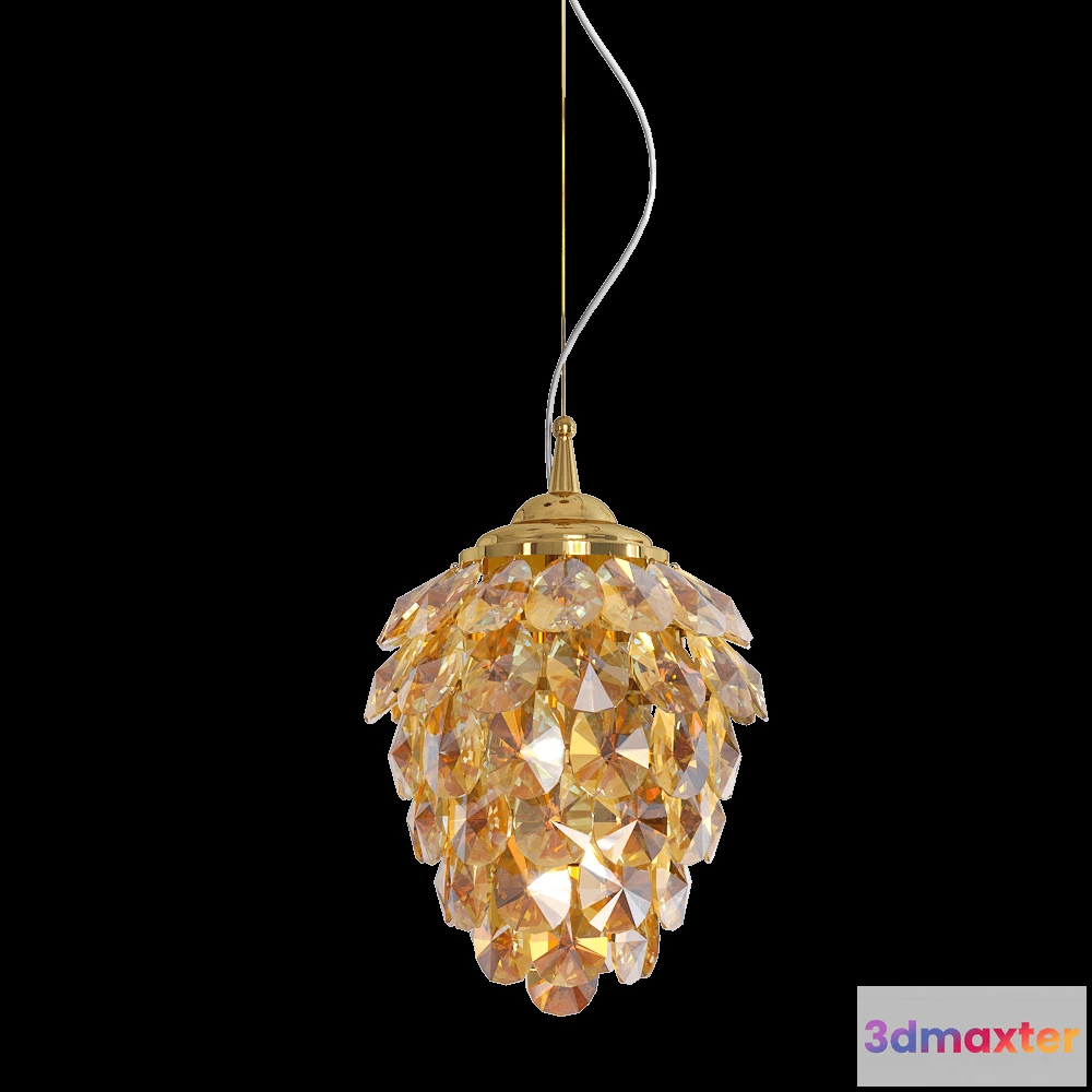 1648040 - CRYSTAL LUX - Pendant lamp Charme SP1+1 lED 2 3D Max
