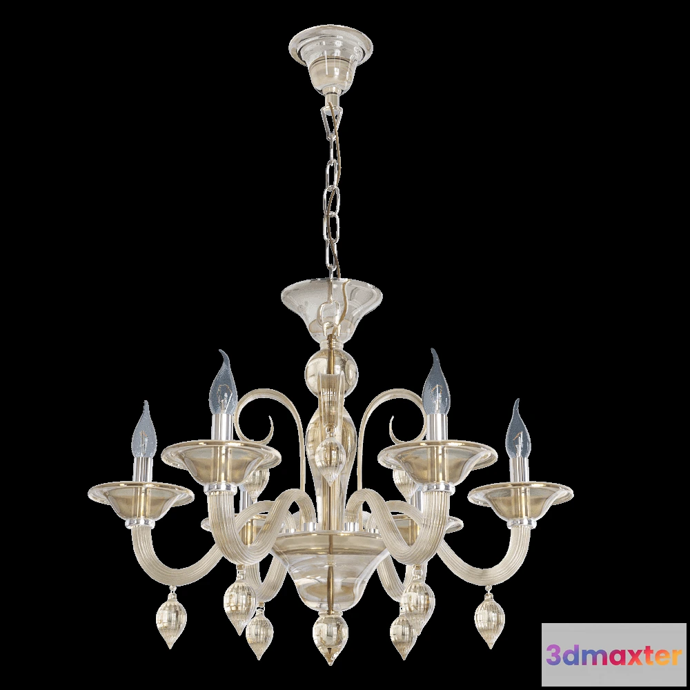 1648060 - CRYSTAL LUX - Pendant chandelier Caetano SP6 3D Max