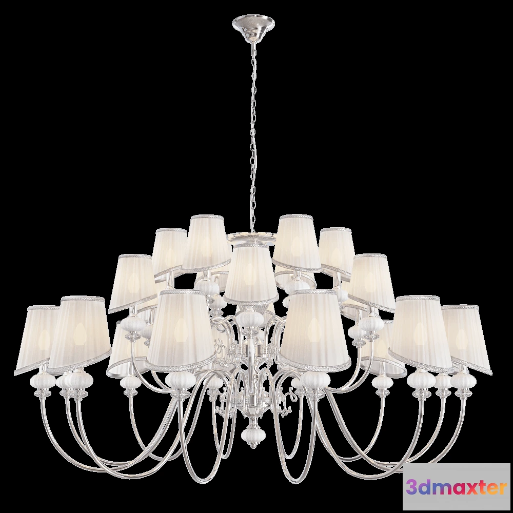1648100 - CRYSTAL LUX - Pendant lamp Alma SP12+6 3D Max