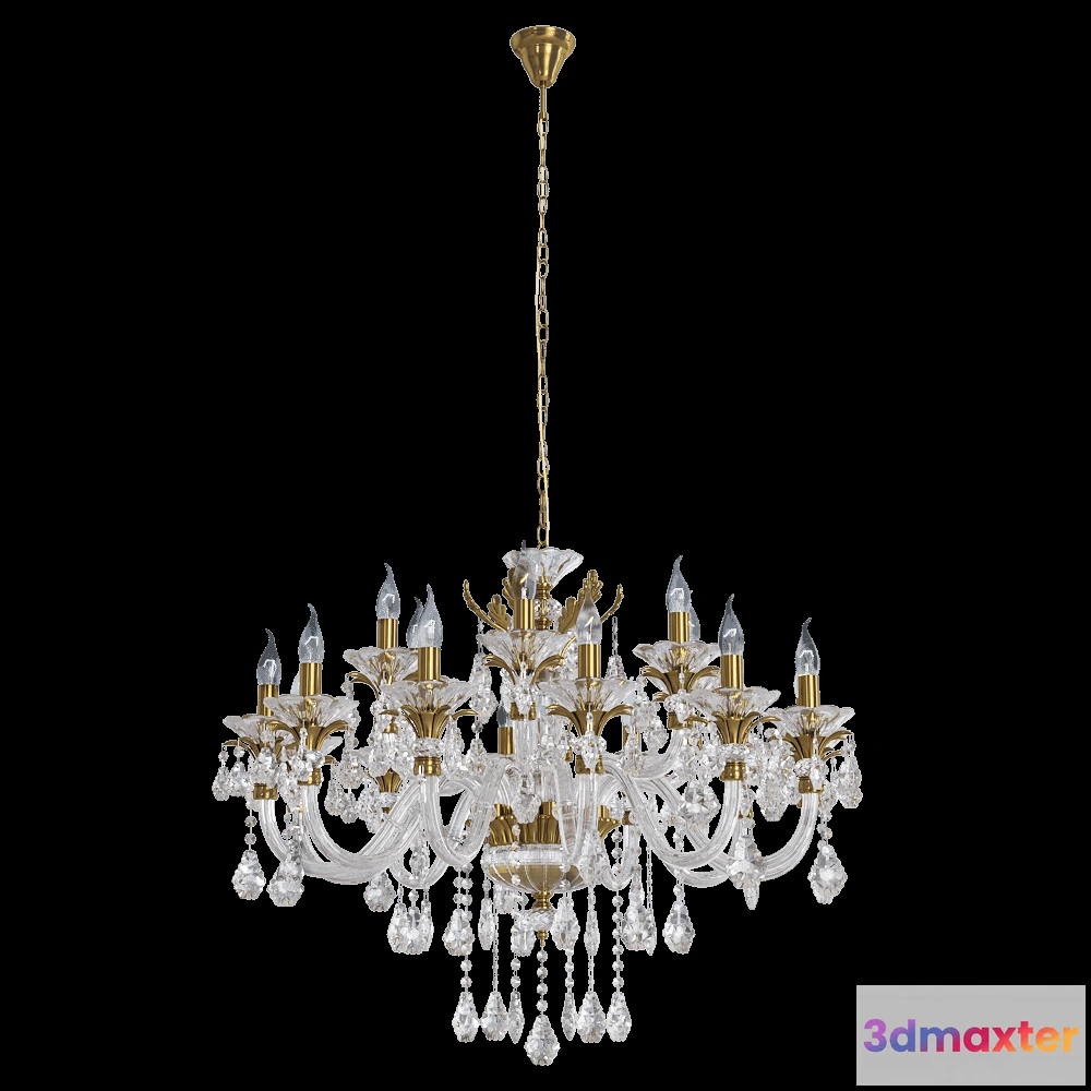 1648104 - CRYSTAL LUX - Pendant lamp Alicante SP12+6 3D Max