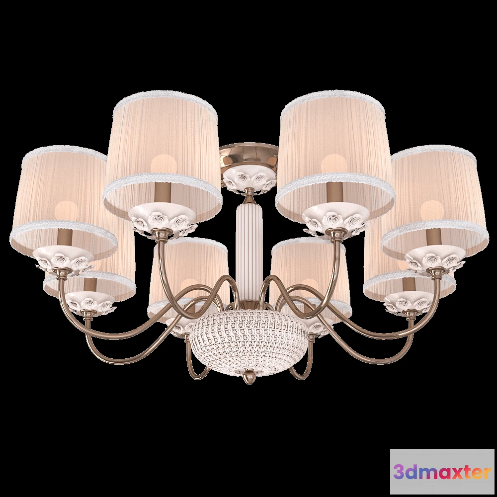 1648110 - CRYSTAL LUX - Pendant lamp Adagio PL8 3D Max