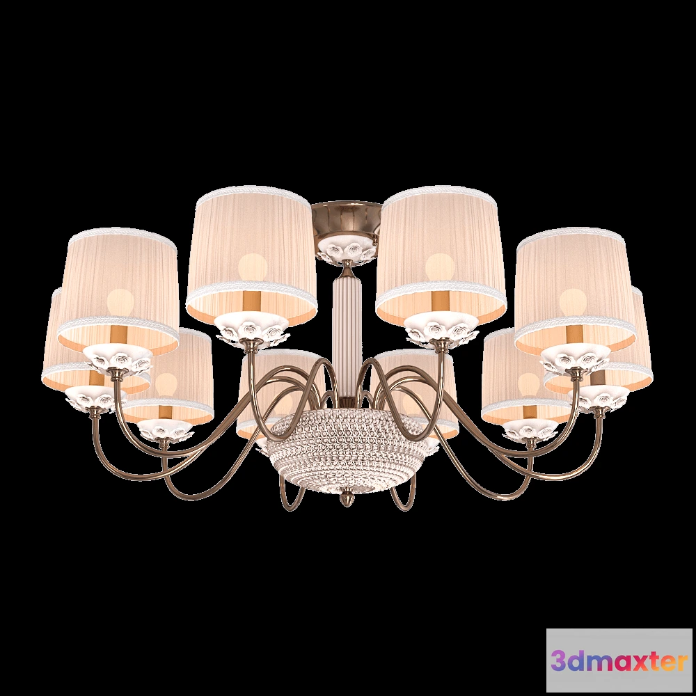 1648114 - CRYSTAL LUX - Pendant lamp Adagio PL10 3D Max