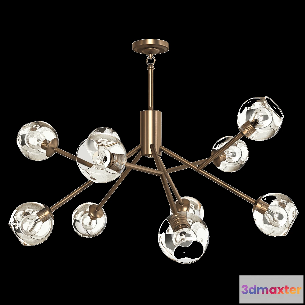 1648126 - CRYSTAL LUX - Pendant lamp Bueno PL10 3D Max