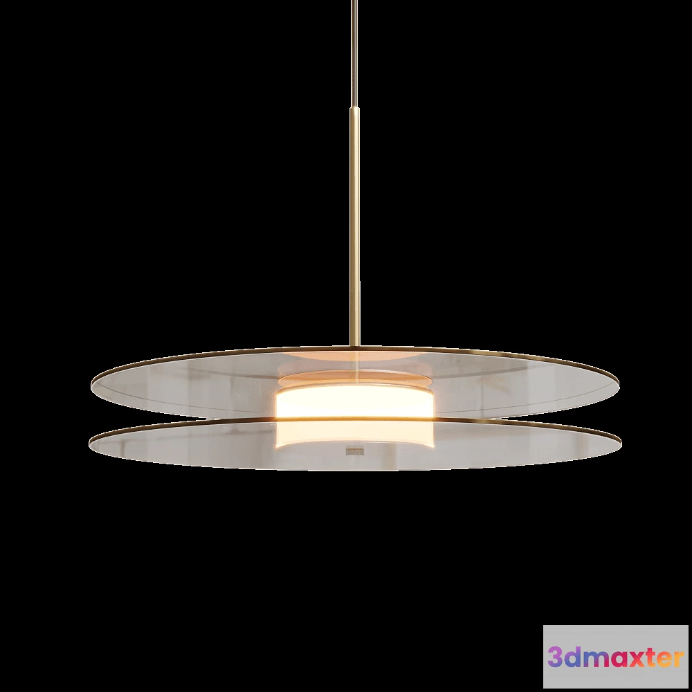1648188 - DECHEM studio - Pendant lamp ECLIPSE HORIZONTAL 3D Max
