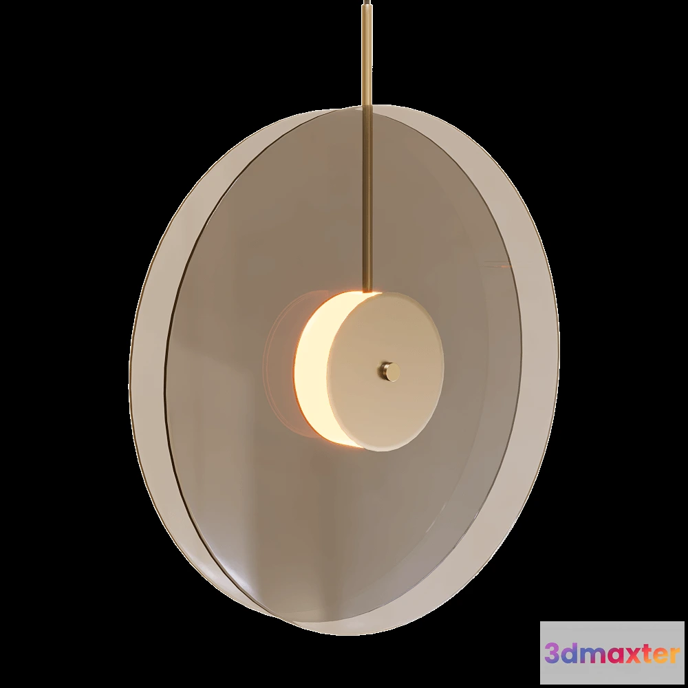 1648190 - DECHEM studio - Pendant lamp ECLIPSE VERTICAL 3D Max