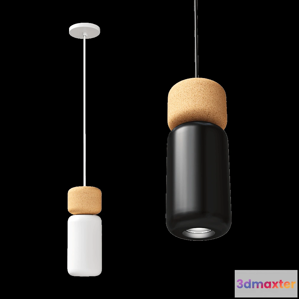 1648328 - ESTILUZ - Pendant lamp Pila T3555 3D Max