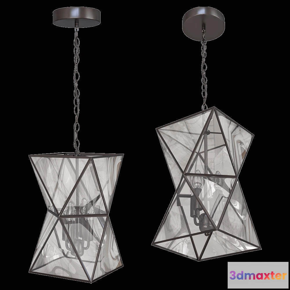 1648342 - FAVOURITE - Chandelier Polihedron 1919-4P 3D Max