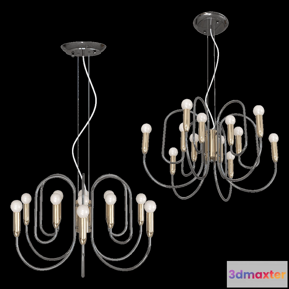 1648344 - FAVOURITE - Chandelier Drolling 1676-12P 3D Max