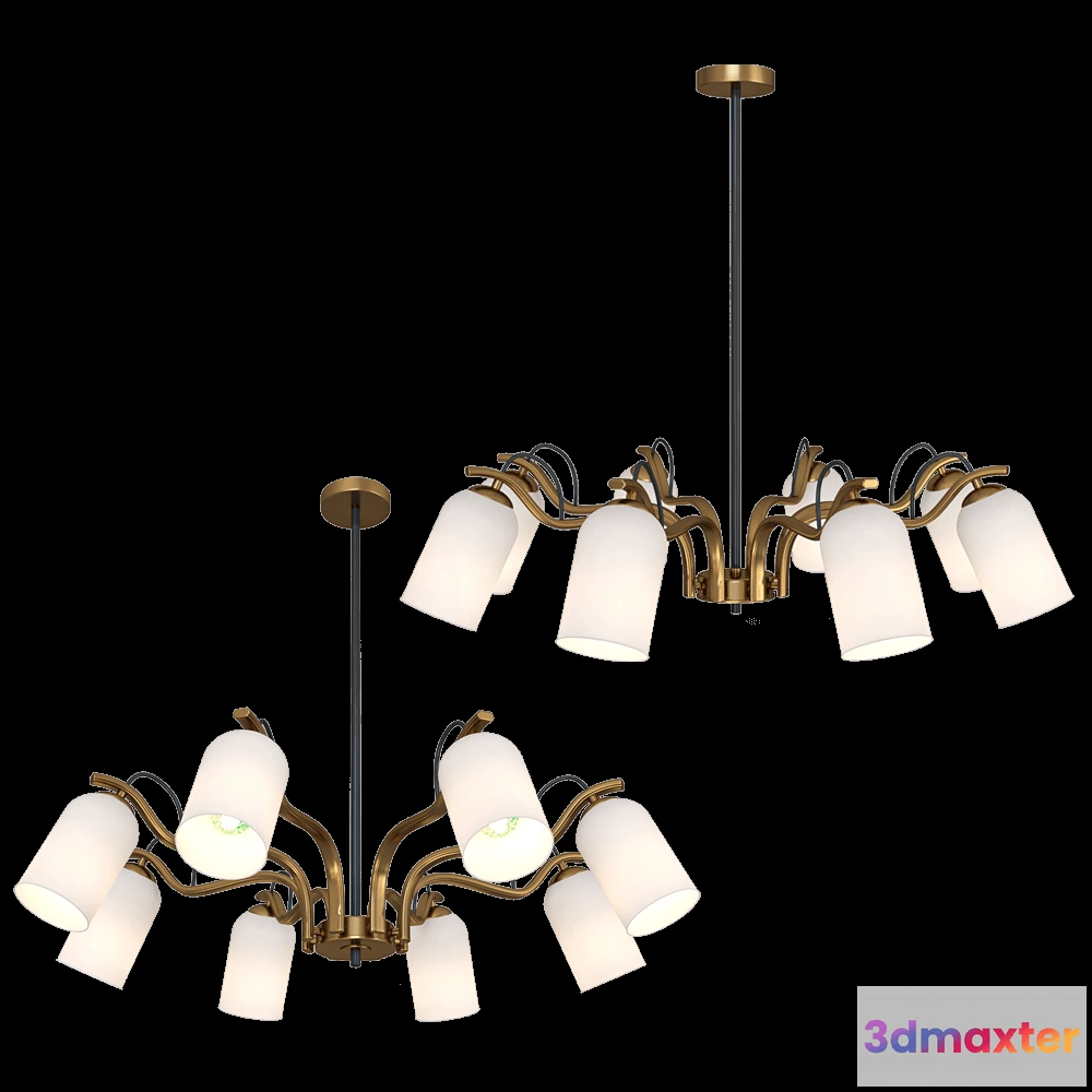 1648356 - FAVOURITE - Chandelier Grover 2668-8P 3D Max