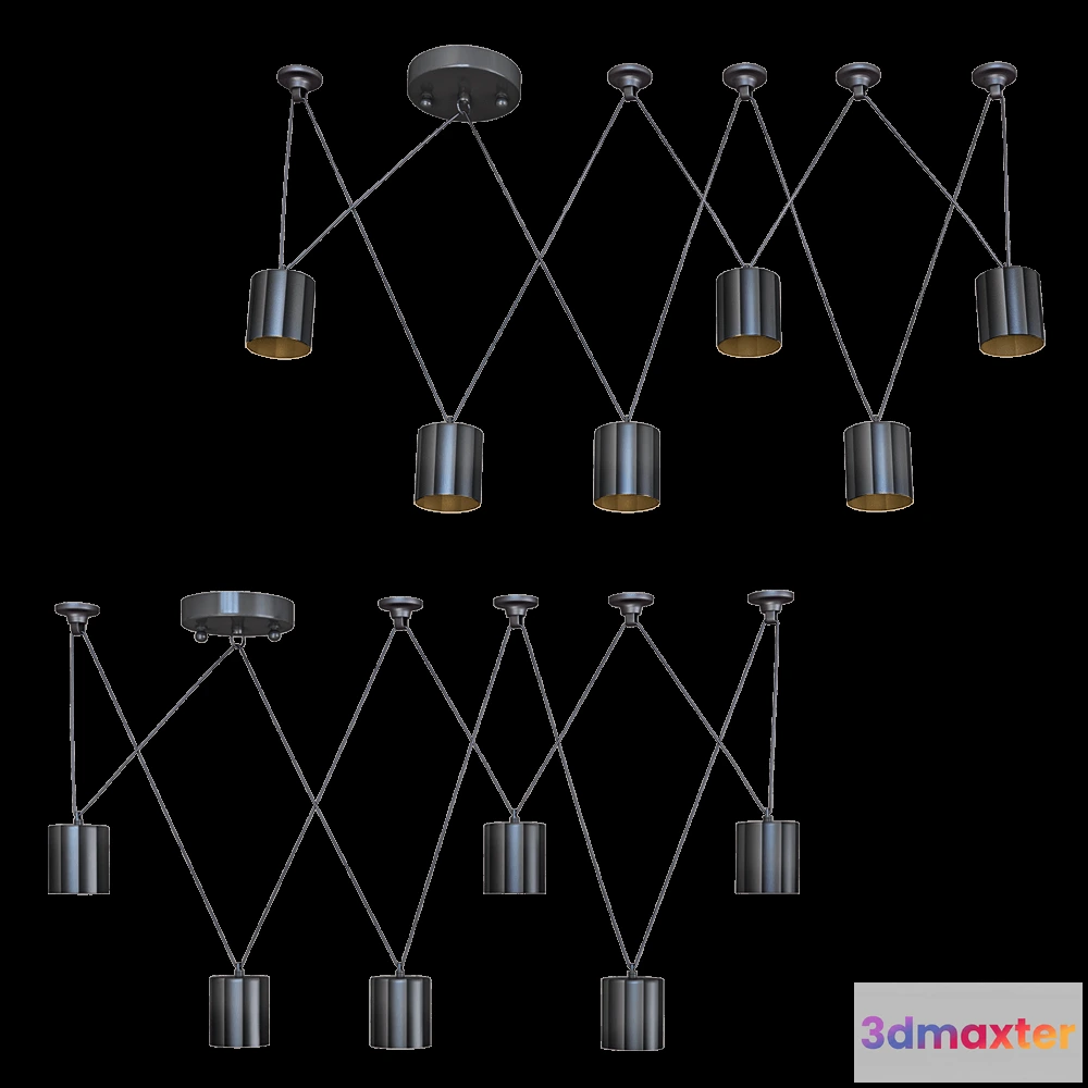 1648362 - FAVOURITE - Chandelier Actuel 1441-6P 3D Max