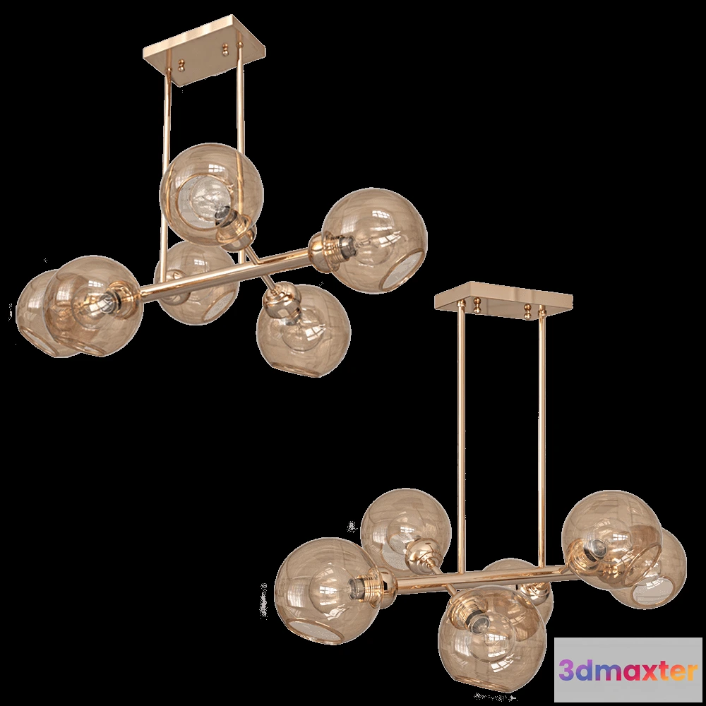 1648380 - FAVOURITE - Chandelier Bolillas 1840-6P 3D Max