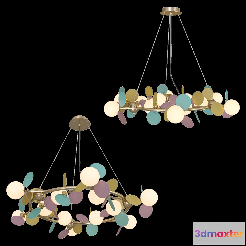 1648394 - FAVOURITE - Chandelier Multy Bliss 2772-12P 3D Max