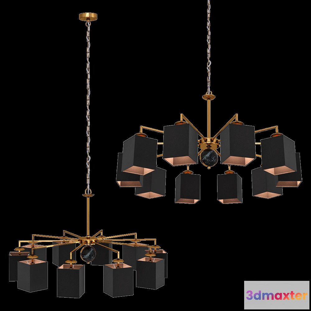 1648414 - FAVOURITE - Chandelier Diva 2822-10P 3D Max