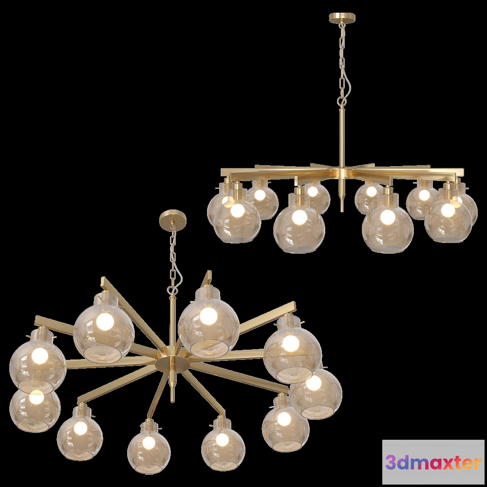 1648422 - FAVOURITE - Chandelier Palear 2775-10P 3D Max