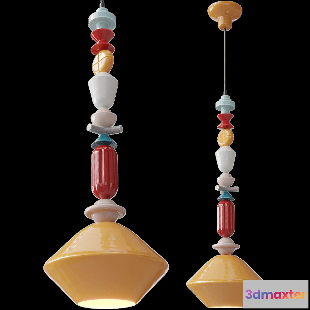 1648460 - Ferroluce - Pendant lamp Lariat C2512 3D Max