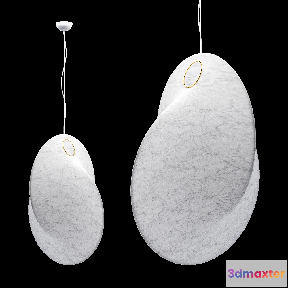 1648488 - FLOS - Pendant lamp Overlap 3D Max