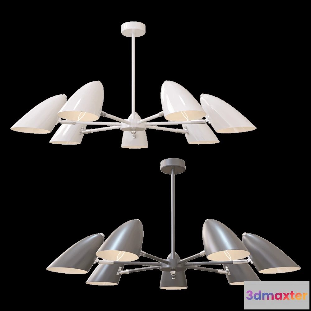 1648514 - Freya Light - Chandelier Aida FR5852-CL-07 3D Max