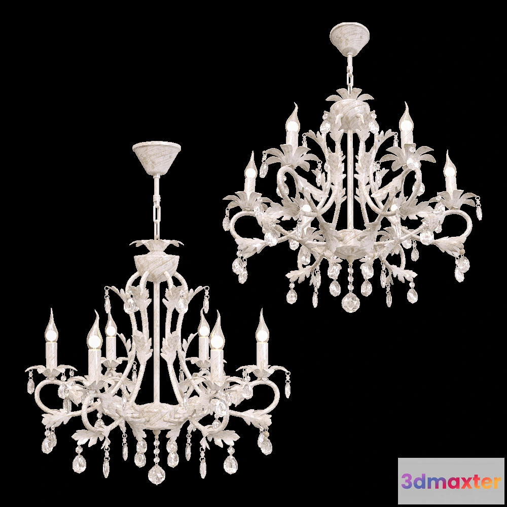 1648522 - Freya Light - Chandelier Dezi FR3040-PL-06-WG 3D Max