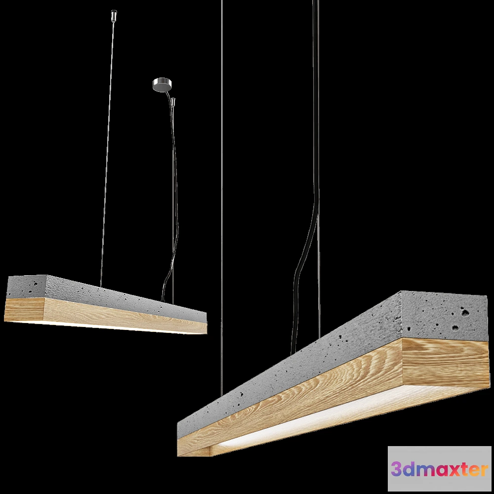 1648540 - GANTlights - [C2]Pendant light oak wood 3D Max