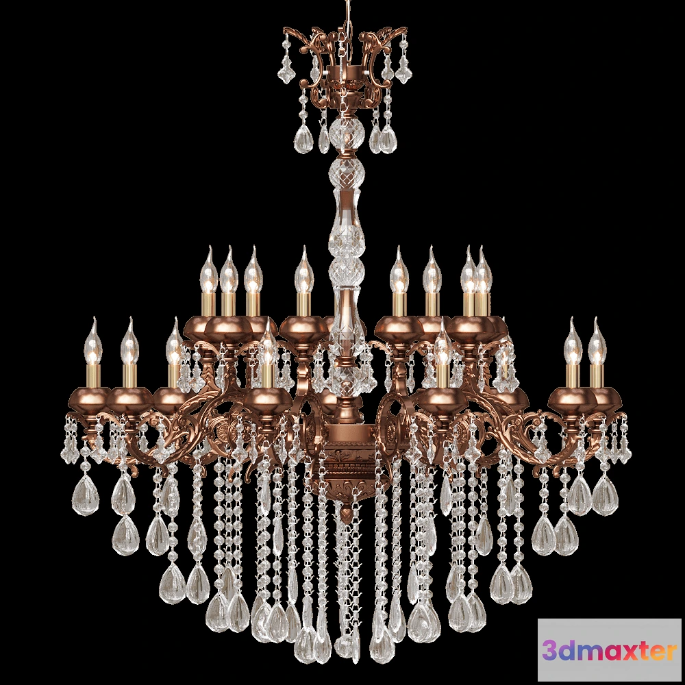1648554 - García Requejo - Chandelier Bronze114 3D Max
