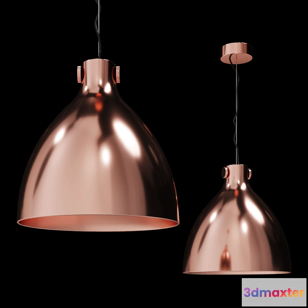1648580 - GHIDINI1961 - Pendant lamp Indi-Pendant Round 3D Max