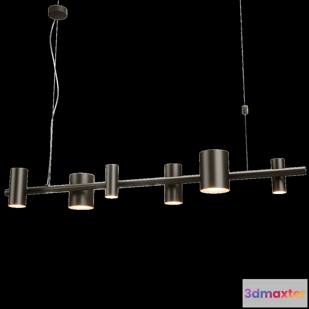 1648592 - GHIDINI1961 - Ceiling lamp Can Can Linear 3D Max