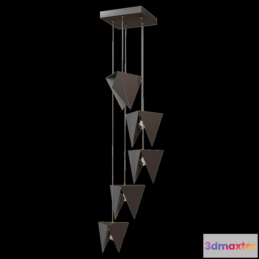 1648602 - Gie El  - Chandelier Spiral LGH0780 3D Max