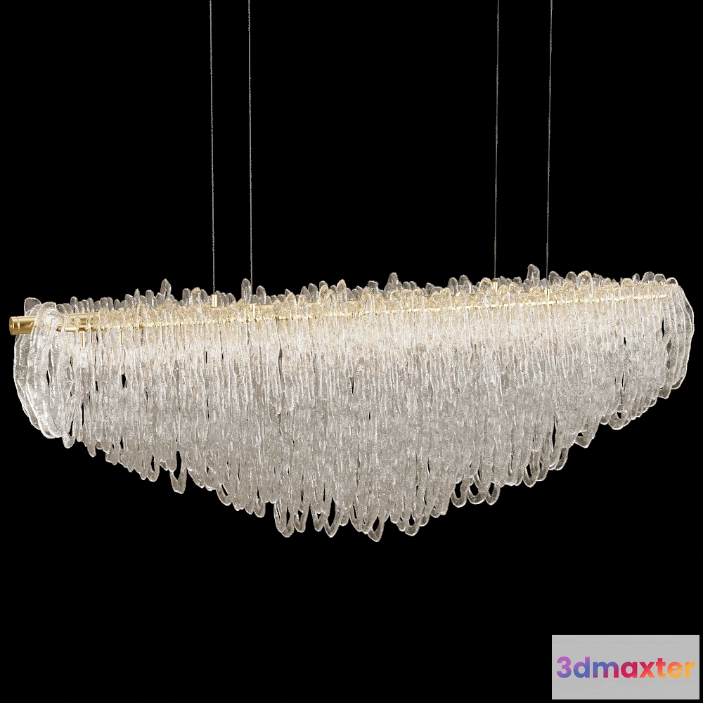 1648768 - HANI - Pendant lamp Lines Black 3D Max