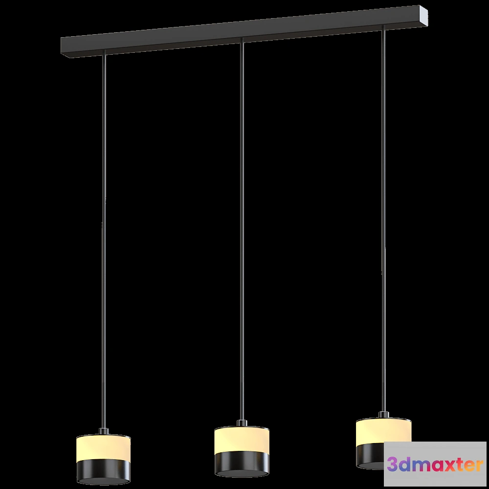 1648792 - Heatsail - Pendant lamp Glow 3 With Straight Ceiling Rose 3D Max