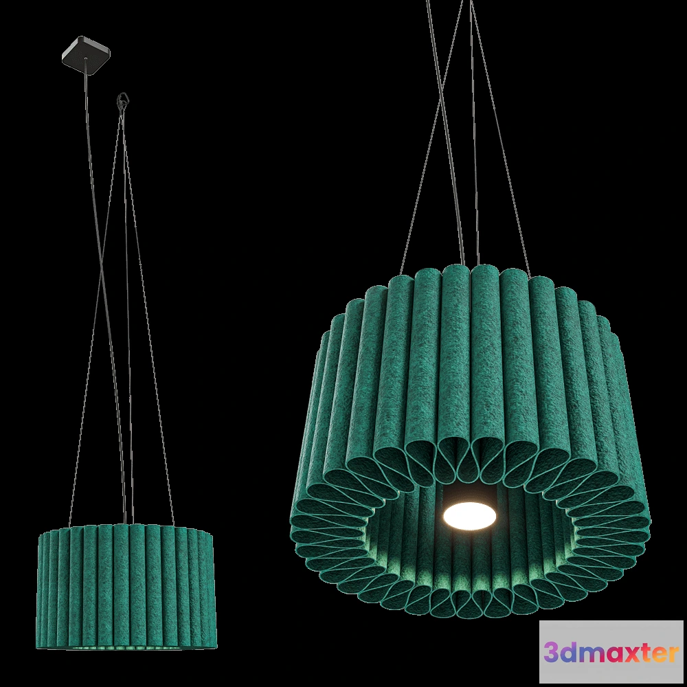 1648796 - HEY-SIGN - Pendant lamp Wave mini 3D Max
