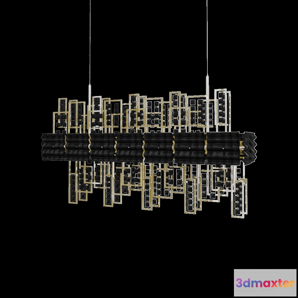1648928 - IDL Italian Design Lighting - Chandelier Crystalline 49412 3D Max