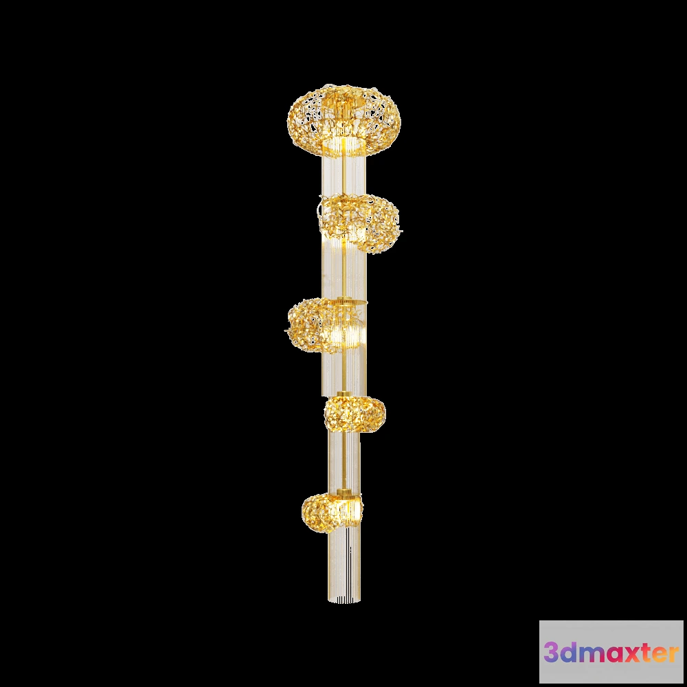 1648938 - IDL Italian Design Lighting - Chandelier Weave 51326 3D Max