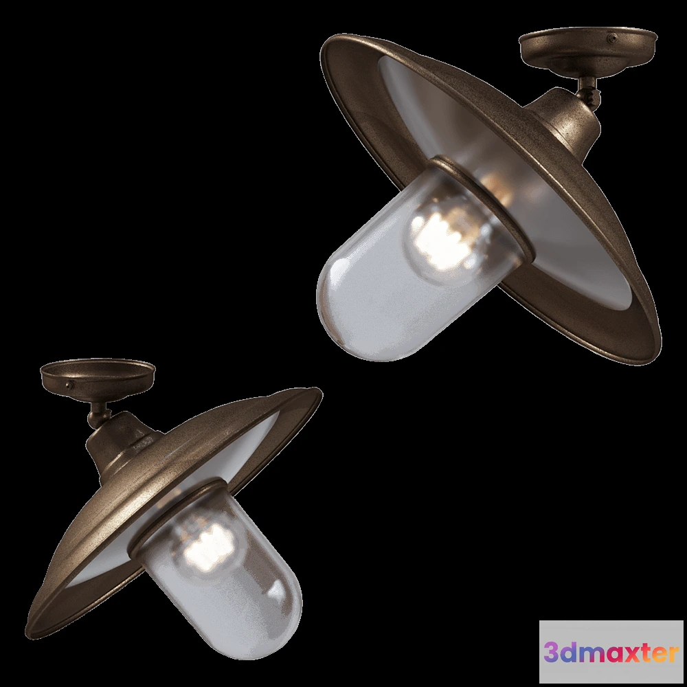 1648940 - Il Fanale - Ceiling lamp Barchessa 220.13.ORB 3D Max