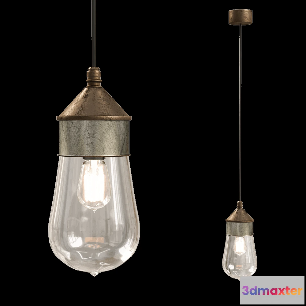 1648944 - Il Fanale - Pendant lamp Drop 270.03.ORT 3D Max