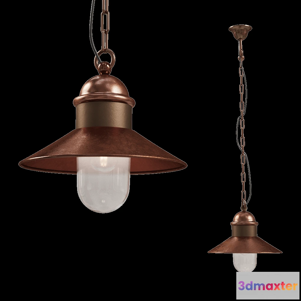 1648954 - Il Fanale - Pendant lamp Borgo 244.08.ORB 3D Max