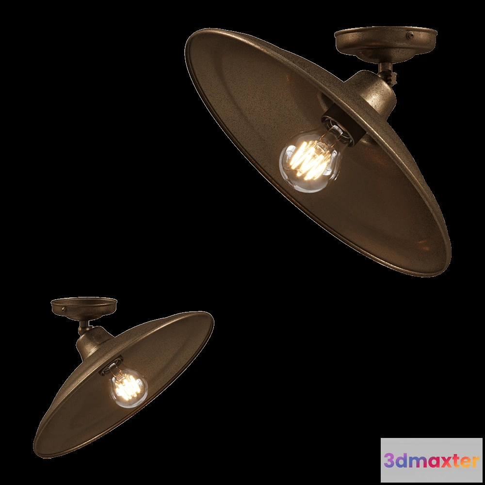 1648956 - Il Fanale - Ceiling lamp Barchessa 220.03.OR 3D Max