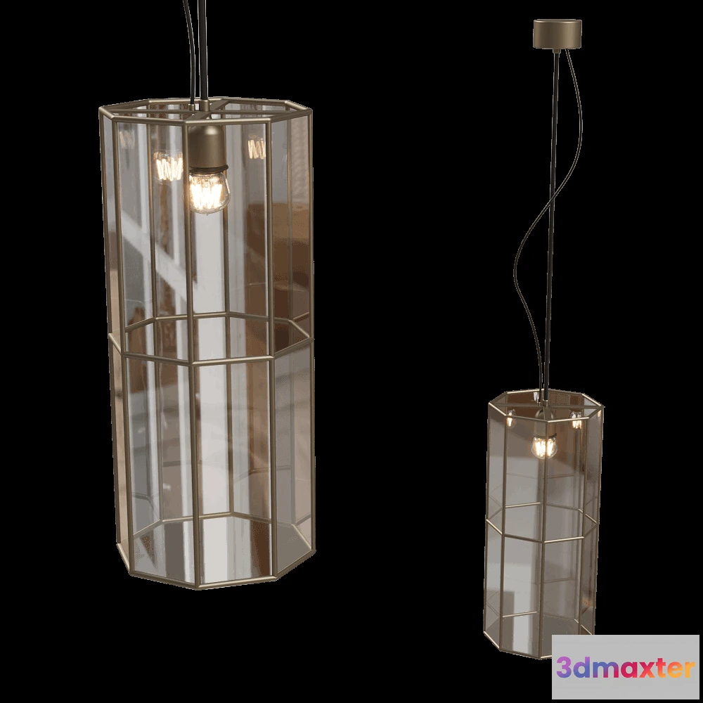 1648962 - Il Fanale - Pendant lamp Rilegato MEDINADPE 3D Max