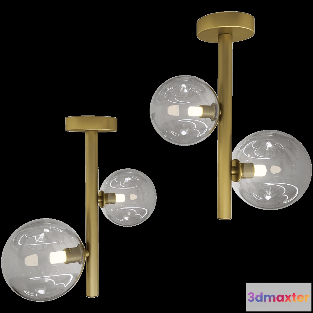 1648966 - Il Fanale - Ceiling lamp Molecola 275.04.ONT 3D Max