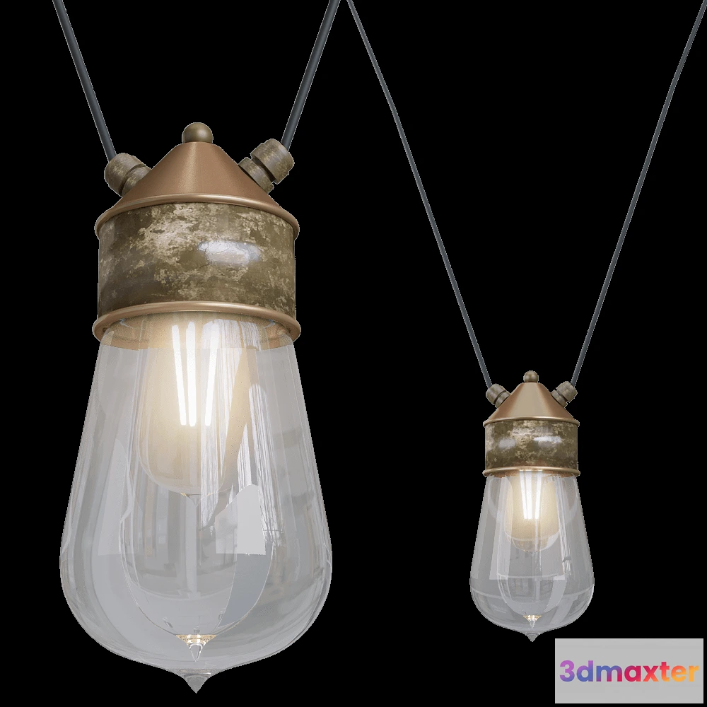 1649002 - Il Fanale - Pendant lamp Drop 3D Max