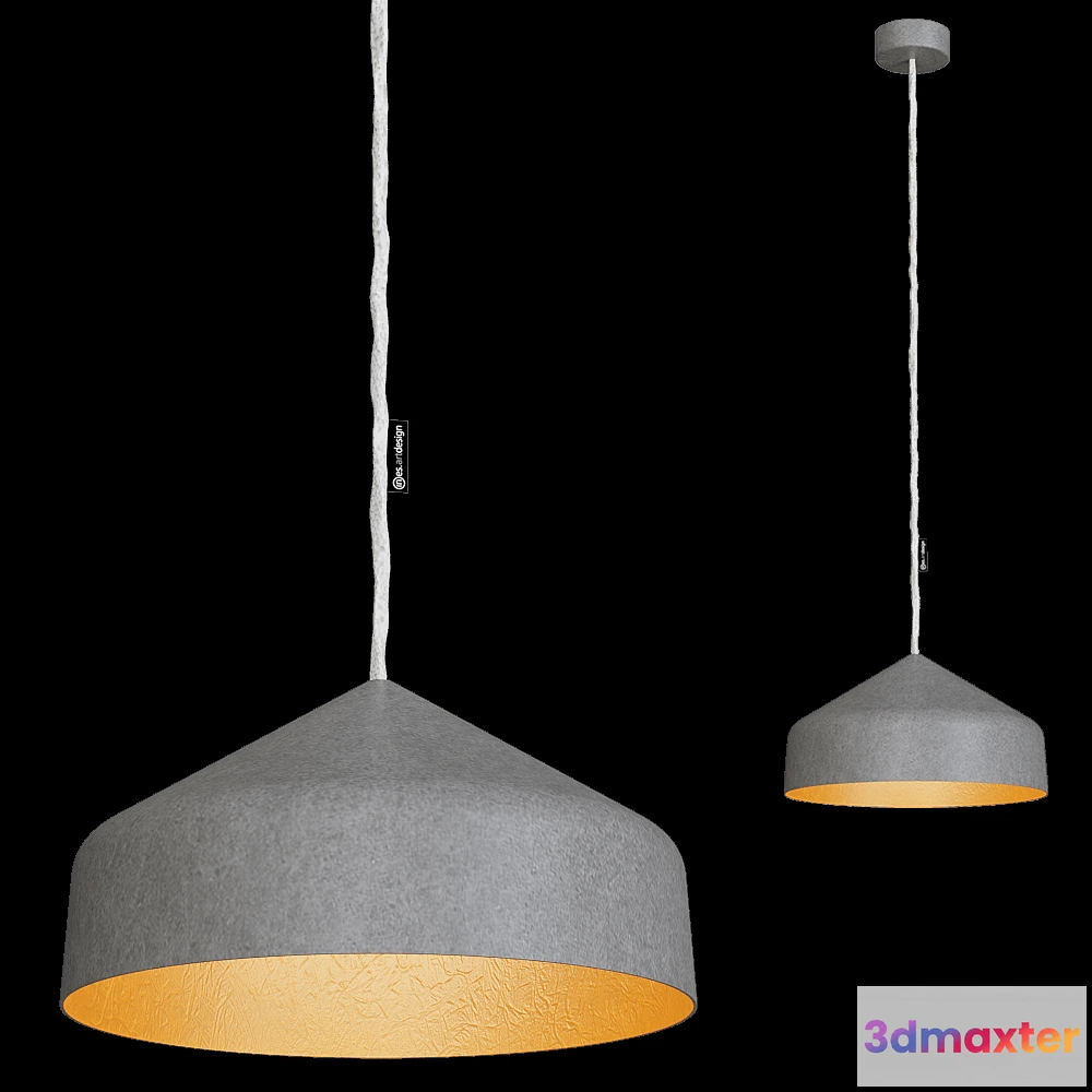 1649048 - In-es.artdesign - Pendant lamp Cyrcus cemento 3D Max