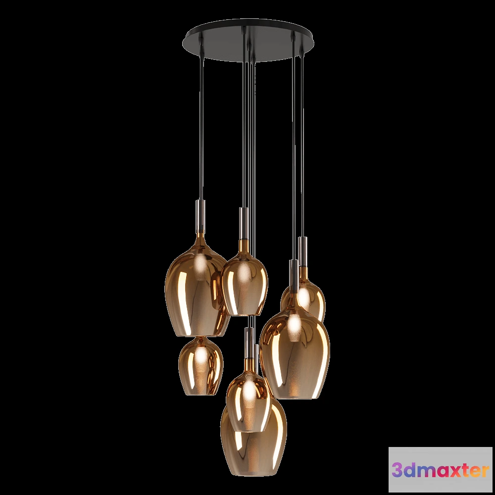 1649076 - Italamp - Pendant lamp Rose 3050 SG7 3D Max