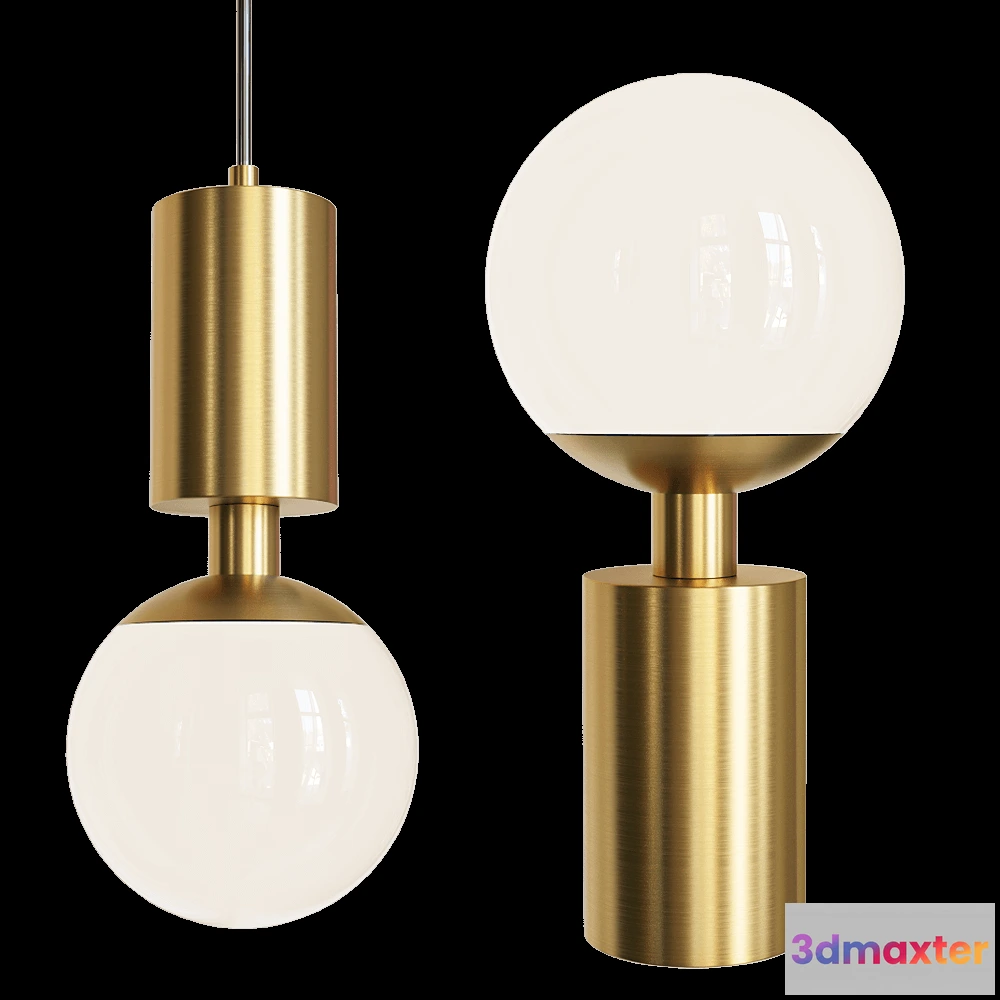 1649144 - Kaishi - Pendant and table lamp Pawn 3D Max