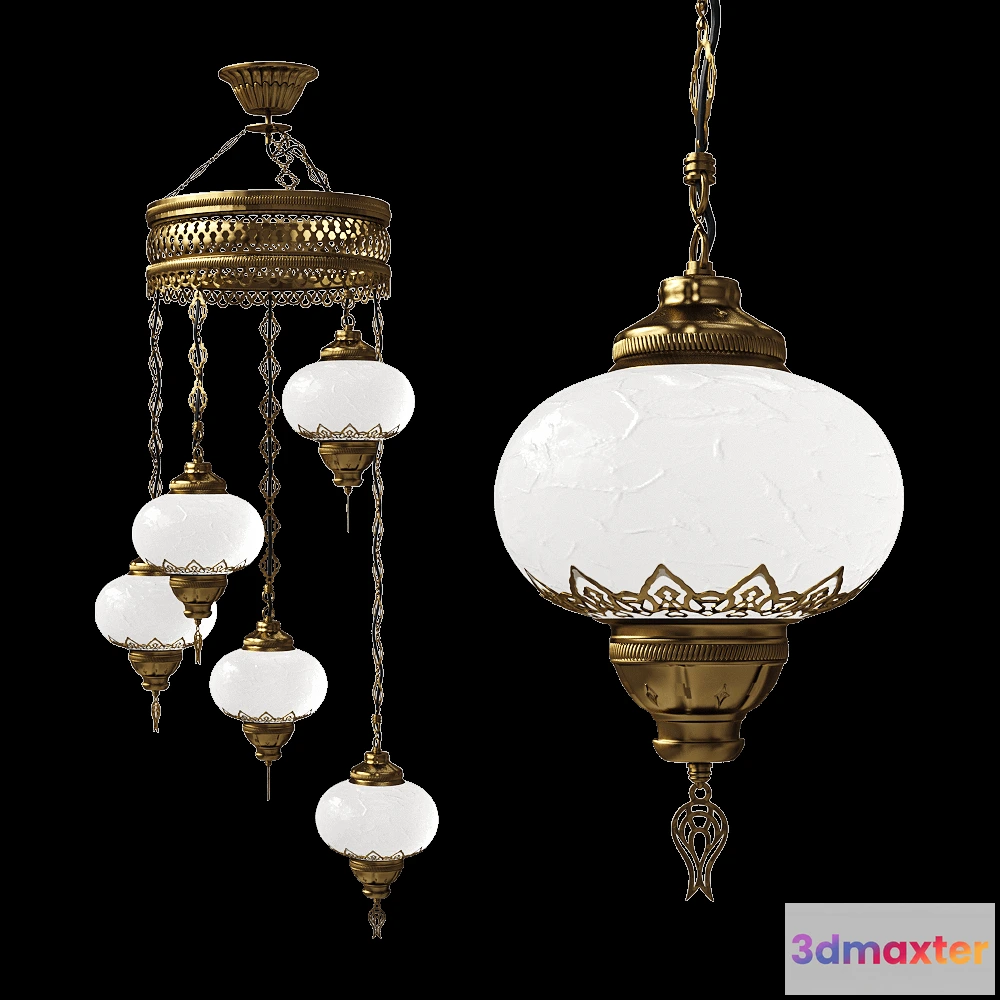 1649182 - Kink light - Chandelier Cascade Osman 103502 3D Max