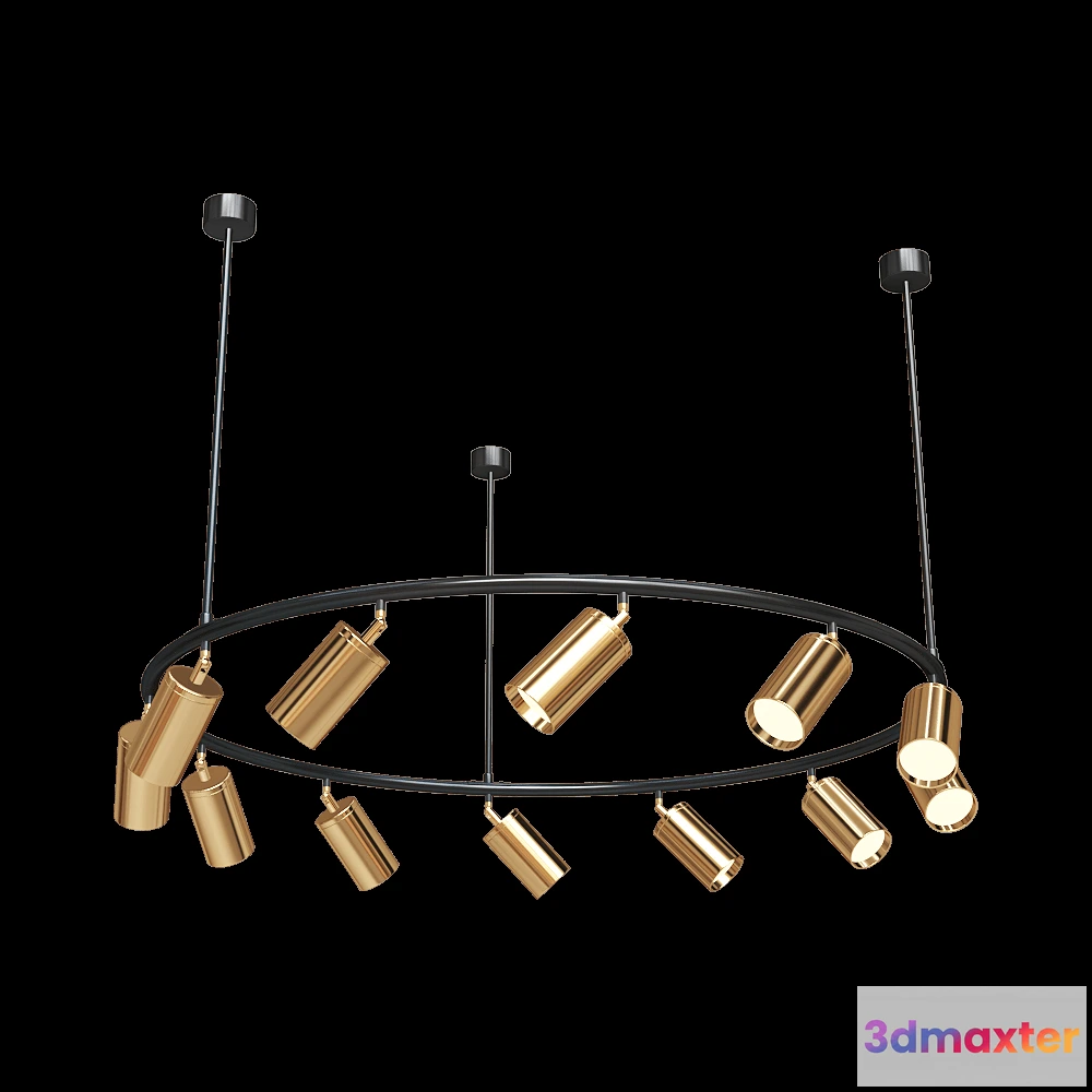 1649186 - Kink light - Chandelier Kaiko 07615-12 3D Max