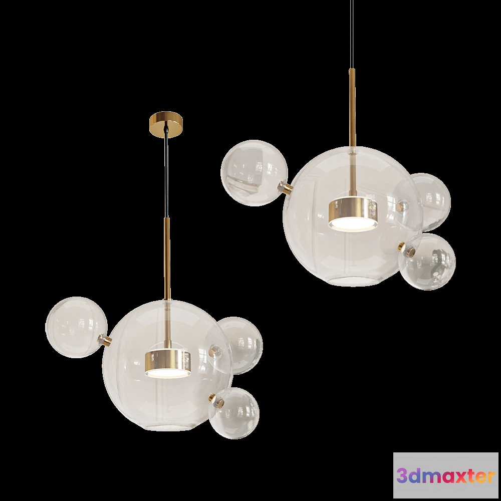 1649218 - Kink light - Transparent ceiling lamp Galla 07545-4.21 3D Max